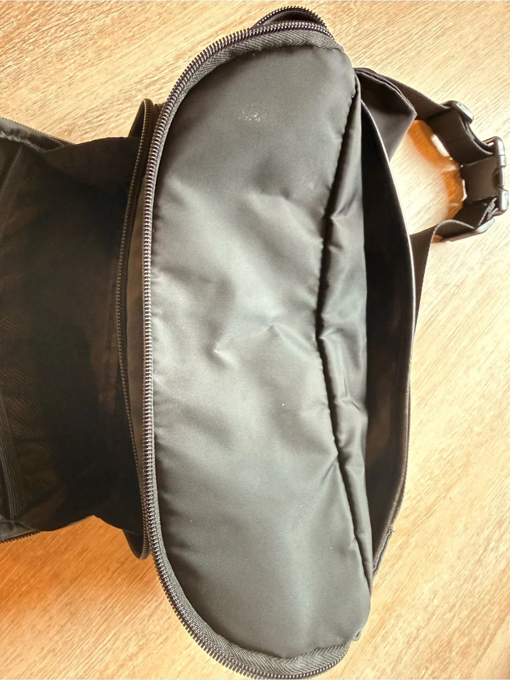 BEIS Black Crossbody Belt Bag with Front Organizer
